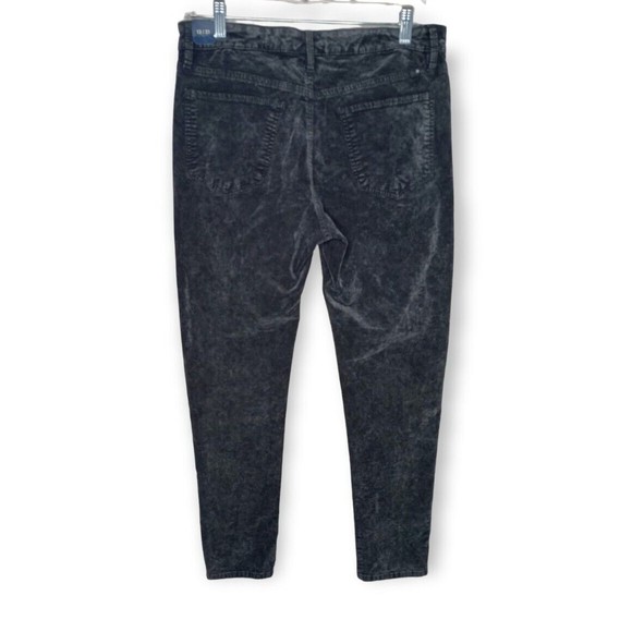 Lucky Brand Womens Size 12 31 Black Marble Velvet Brooke Legging 5 pocket Jeans - Picture 2 of 11